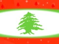 Lebanese flag design background Royalty Free Stock Photo