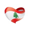 Lebanese flag, illustration Royalty Free Stock Photo