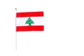 Lebanese flag isolated Royalty Free Stock Photo