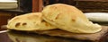 Lebanese flat bread, just out of the oven, lebanon, Royalty Free Stock Photo