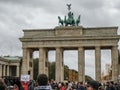 Lebanese people protest in berlin,brandeburg gate square, social politic issues