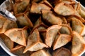 Lebanese Spinach Pies traditional Fatayer fried in oil