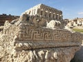Lebanon Baalbek Citadele antique ruine day sunny sky Royalty Free Stock Photo