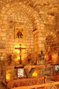 Lebanon: The Cross Path on the old road of Saint Elishaa Hermitage.