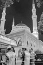 Lebanon: The illuminated Mohammad al Amin Mosque of Beirut at night