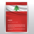 Lebanon Independence day design vector