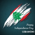 Lebanon Independence Day Patriotic Design.