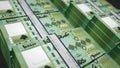 Lebanon pound money banknotes pack seamless loop