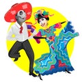 Day of the dead. Dia de los muertos carnival Royalty Free Stock Photo