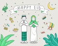 Eid Mubarak illustration