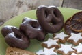 Lebkuchen, Cinnamon Stars and almond biscuit