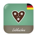 lebkuchen hearts. Vector illustration decorative design