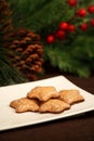 Lebkuchen on plate