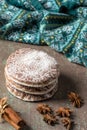 Lebkuchen are spicy Christmas cookies of Nuremberg - Germany.