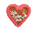 Lebkuchenherzen gingerbread Heart cookie Royalty Free Stock Photo