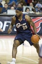 Lebron Dribbling The Ball Royalty Free Stock Photo