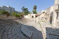 Lecce (Apulia, Italy): Roman theatre, ruins Royalty Free Stock Photo