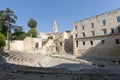 Lecce (Apulia, Italy): Roman theatre, ruins Royalty Free Stock Photo