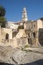 Lecce (Apulia): Roman theatre, ruins Royalty Free Stock Photo