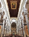Interior of Lecce cathedral, Puglia, Italy Royalty Free Stock Photo