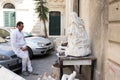 Workroom for holy statuary in Lecce