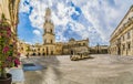 Lecce, Italy - Piazza del Duomo square and Virgin Mary Cathedral , Puglia, southern Italy