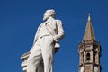 LECCO, LOMBARDY/ITALY - OCTOBER 29 : Statue of Mario Cermenati i