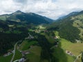 Lech municipality western Austrian state of Vorarlberg, located in Bludenz. Winter sports holiday resort destination in Royalty Free Stock Photo