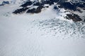 LeConte Glacier in Alaska photographed from an airplane Royalty Free Stock Photo