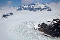 LeConte Glacier in Alaska photographed from an airplane Royalty Free Stock Photo