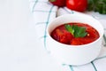 Lecso national dish of Hungarian cuisine with pepper and tomato Royalty Free Stock Photo