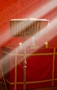 Lectern in altar with a holy bible.