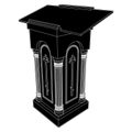 Lectern Church Rack Vector. A Vector Illustration Of Pulpit Podium.