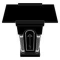 Lectern Church Rack Vector. A Vector Illustration Of Pulpit Podium. Royalty Free Stock Photo