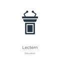 Lectern icon vector. Trendy flat lectern icon from education collection isolated on white background. Vector illustration can be