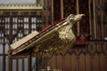 A lectern with Bible in York Minster, Great Britain in May 2018 Royalty Free Stock Photo