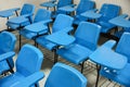 Blue Lecture chairs