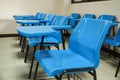 Blue Lecture chairs