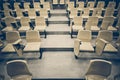 Lecture chairs in a class room