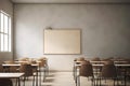 Lecture class mockup background. Generate Ai