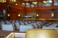 Lecture and Microphone in the Event Hall