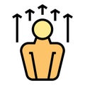 Lecture speaker icon vector flat