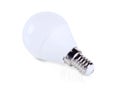 LED bulb E14 lamp holder on white background Royalty Free Stock Photo