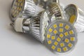 Led bulb GU10 with 3-chip SMD warm white