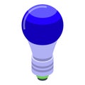 Led bulb icon isometric vector. Smart lightbub Royalty Free Stock Photo
