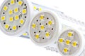 LED bulbs with 1 and 3-chip SMD LEDs