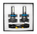LED bulbs for car in box isolated on white Royalty Free Stock Photo