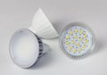 Led bulbs closeup. Royalty Free Stock Photo