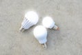 LED Bulbs with lighting Royalty Free Stock Photo