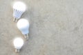 LED Bulbs with lighting Royalty Free Stock Photo